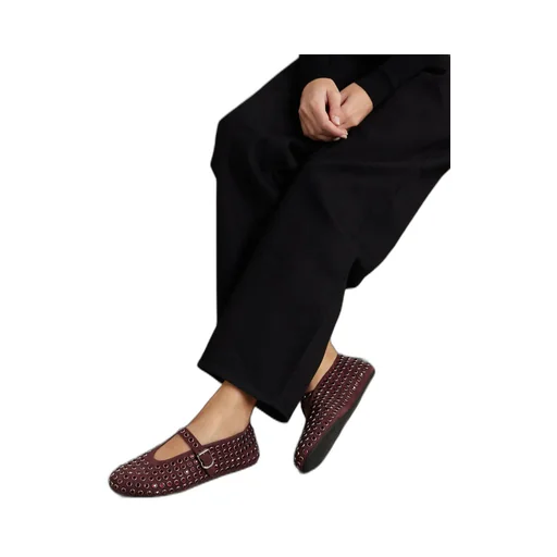 Crystal Embellished Ballet Flats
