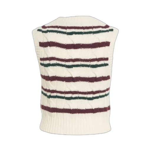 Polo Ralph Lauren Cable-Knit Sleeveless Striped Vest