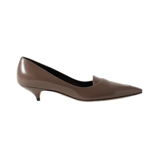 Viv Glossed-Leather Pumps