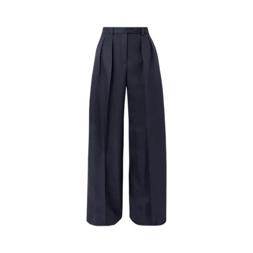 Devin Pleated Wide-Leg Pants