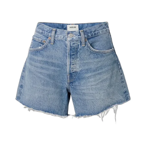 Ripped Denim Shorts