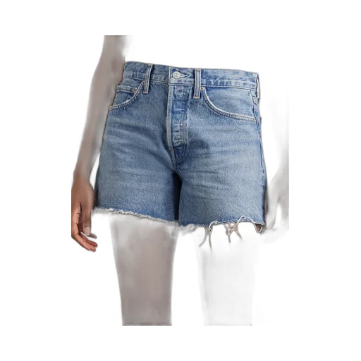 Ripped Denim Shorts