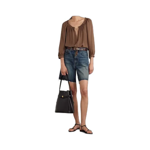 Russel Raw Edge Denim Shorts