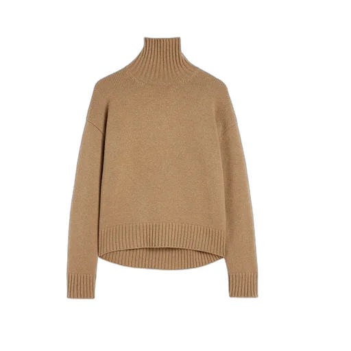 Cashmere Blend High-Neck Sweater