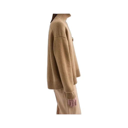Cashmere Blend High-Neck Sweater