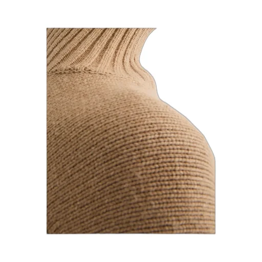 Cashmere Blend High-Neck Sweater
