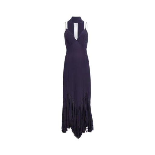 Candita Pleated V-Neck Slip Midi Dress
