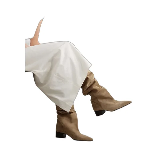 40Mm Andee Suede Knee Boots