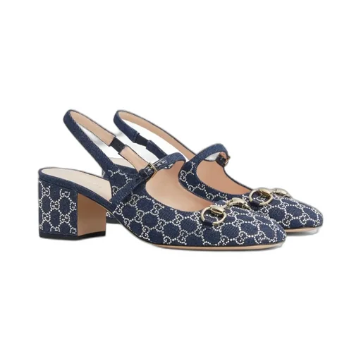 Horsebit Buckle High-Heeled Sandals