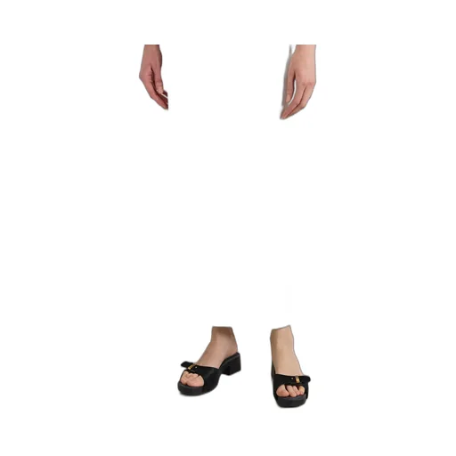 Britt Clog Haircalf Buckle Mules