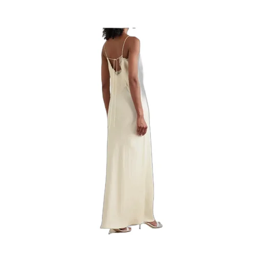 Lace-Trim Midi Dress