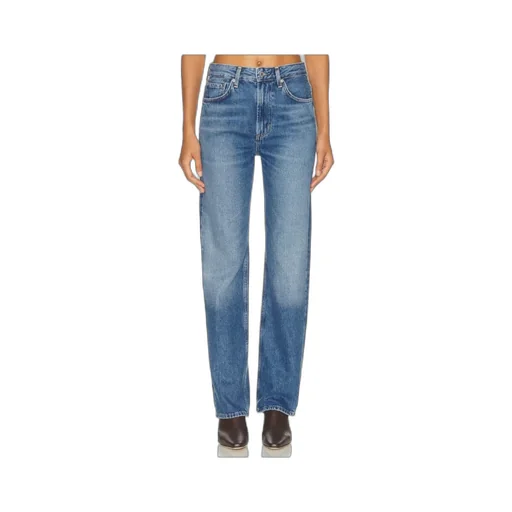 Light-Wash Five-Pocket Denim Jeans