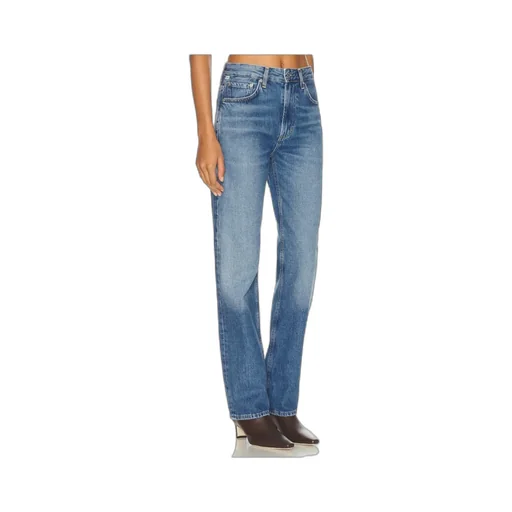 Light-Wash Five-Pocket Denim Jeans
