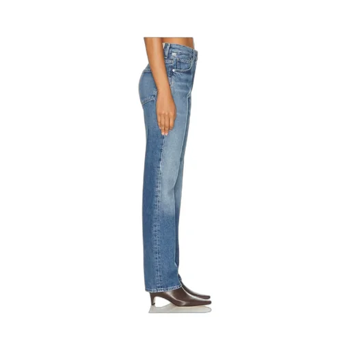 Light-Wash Five-Pocket Denim Jeans
