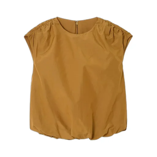 Cosma Gathered-Shoulder Top