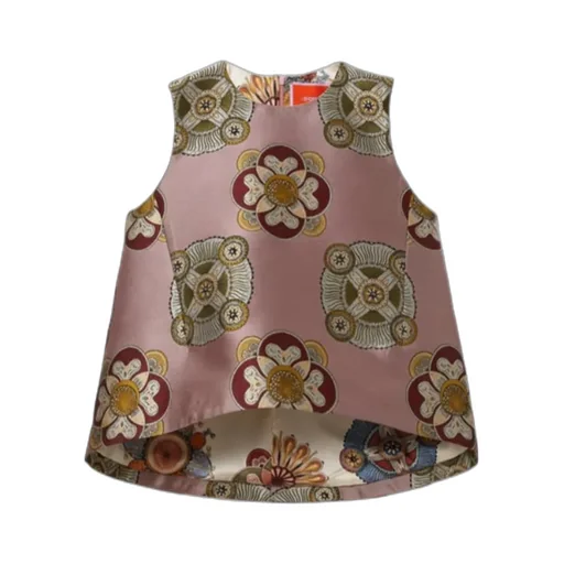 Floral-Print Sleeveless Top