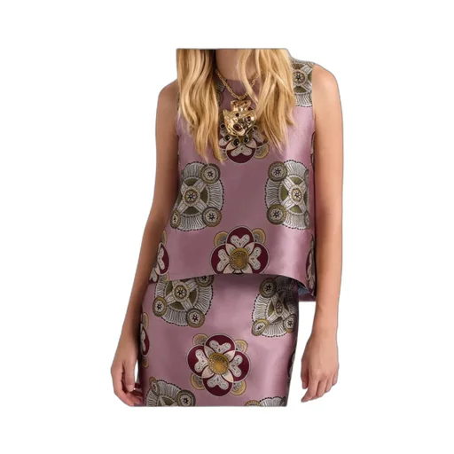 Floral-Print Sleeveless Top