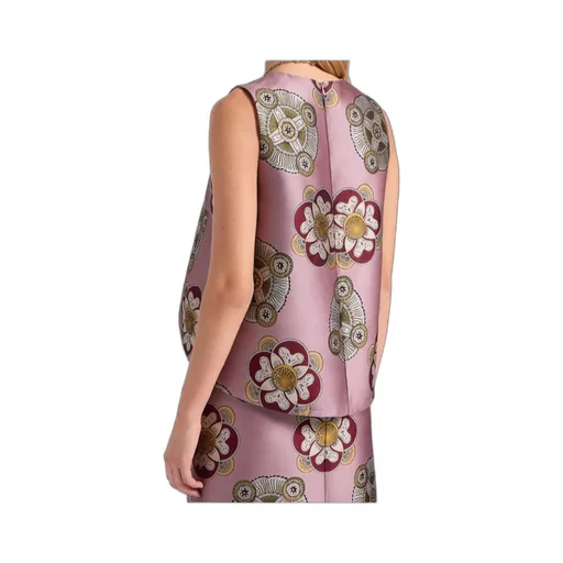 Floral-Print Sleeveless Top