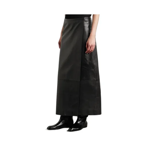 Panelled Wrap Midi Skirt
