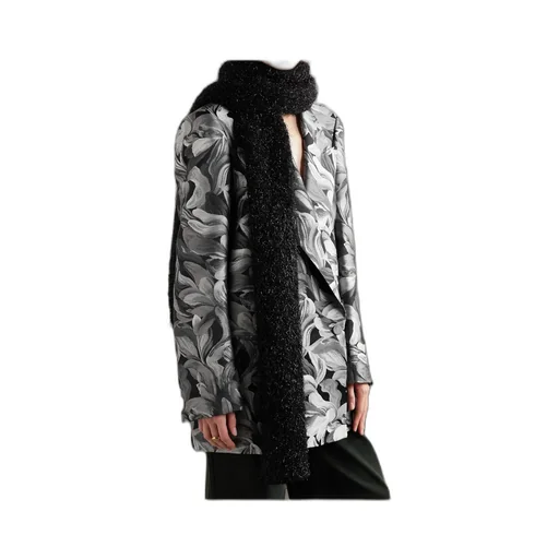 Metallized Knit Scarf