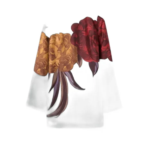 La Doublej Peony Print Mini Dress