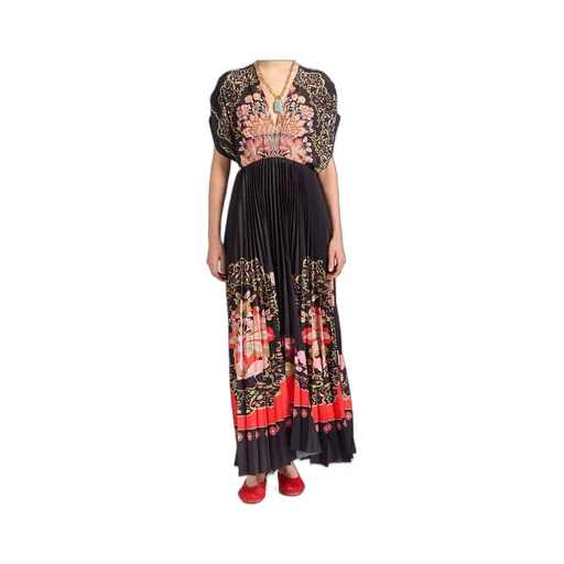 La Doublej Accordion Pleated Maxi Dress
