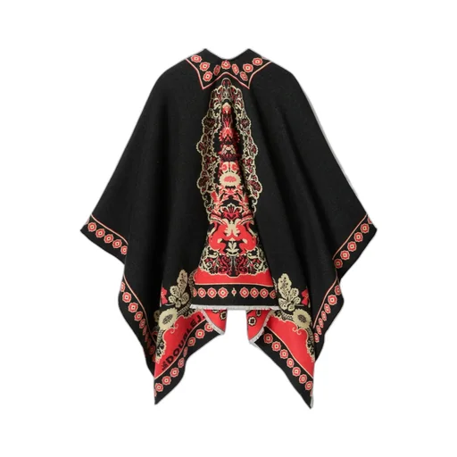 Soul Floral-Print Poncho