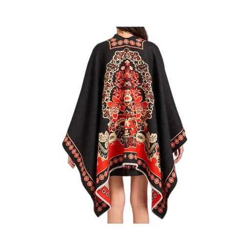 Soul Floral-Print Poncho