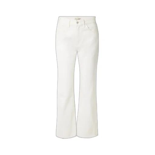 Calla Frayed High-Rise Straight-Leg Jeans