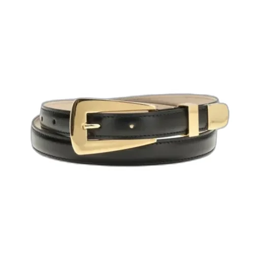 Khaite Lucca Logo Printed Buckle Belt