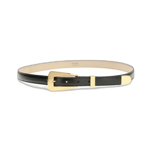 Khaite Lucca Logo Printed Buckle Belt