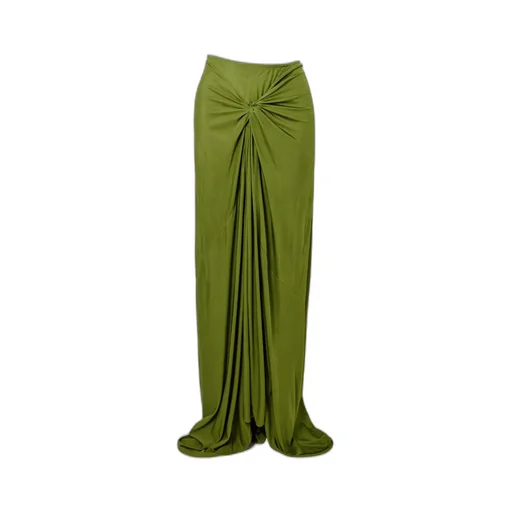 Pleated Knit Long Dress