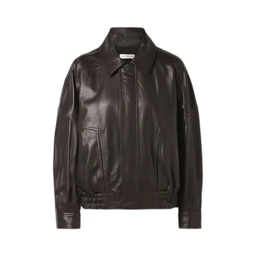 Dalma Leather Bomber Jacket