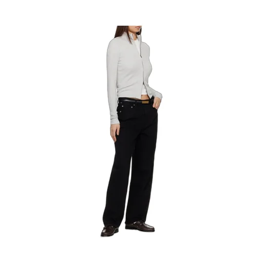 Miro Long Mid-Rise Barrel-Leg Jeans