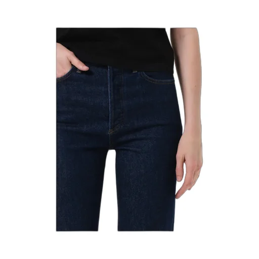 90's Pinch Waist High Rise Straight Long