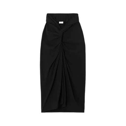 Twisted Front Mid-Length Dress