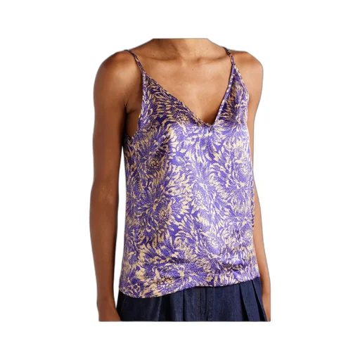 Printed Silk-Satin Tank