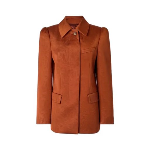 Embossed Crepe Blazer