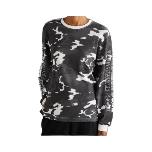 Camouflage-Print Cotton-Mesh T-Shirt
