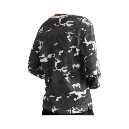 Camouflage-Print Cotton-Mesh T-Shirt