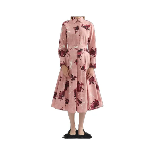Rose-Print Long-Sleeve Shirt