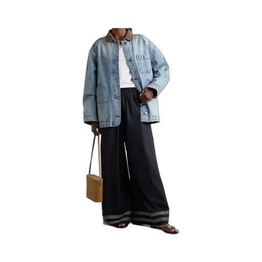 Long-Sleeved Denim Jacket