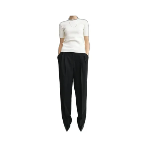 Double-Pleat Tailored Trousers