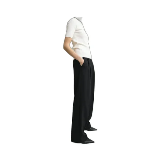 Double-Pleat Tailored Trousers