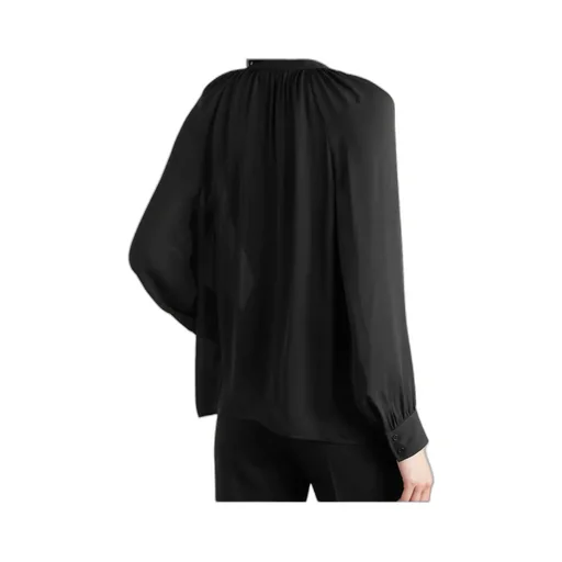 Lys Tie-Neck Silk-Chiffon Shirt