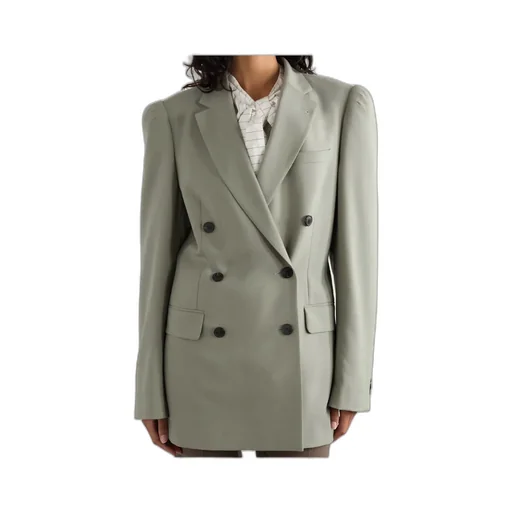 Double-Breasted Wool And Mohair-Blend Twill Blazer