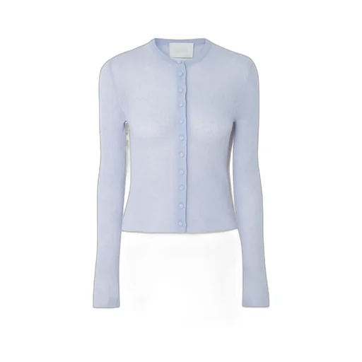 Tabitha Cropped Ribbed Wool And Cashmere-Blend Cardigan