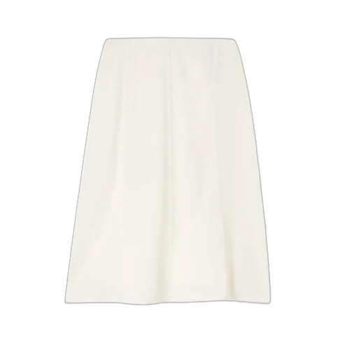 Paneled Jersey Midi Skirt