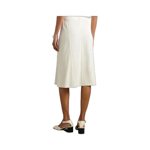 Paneled Jersey Midi Skirt