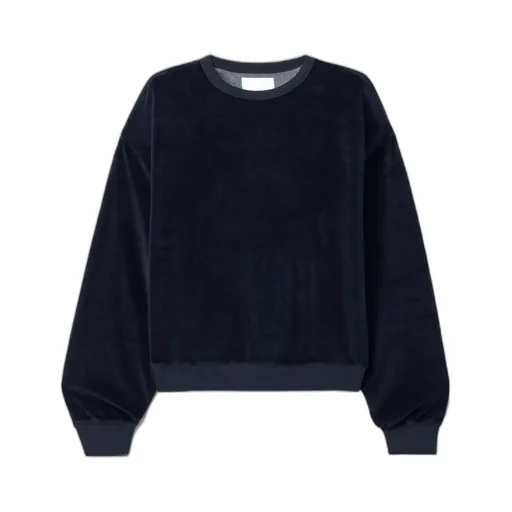 Vintage Cotton-Blend Velour Sweatshirt